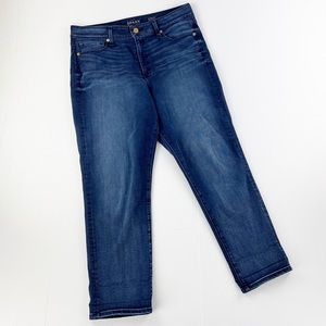 Spanx 5 Pocket Boyfriend Medium Stretch Blue Denim Jeans